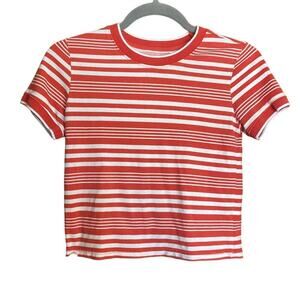 XS Me to We Striped Nautical Cropped Top